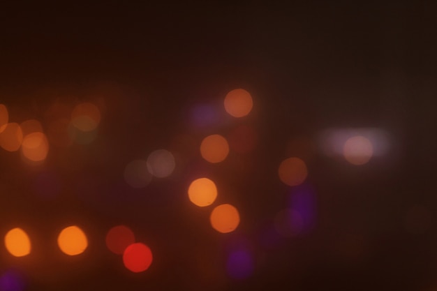 Abstract bokeh cityscape in night light background