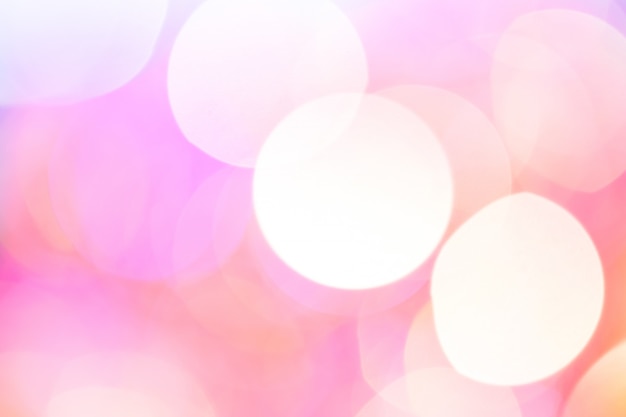 Abstract bokeh light. Peach rose color.