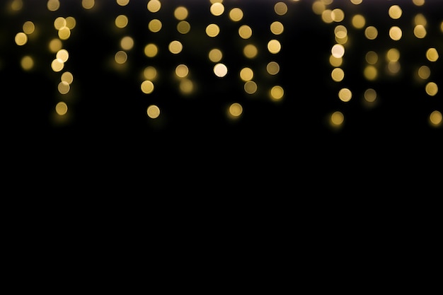 Abstract bokeh lights background blurred as sparkling chains Festive concept