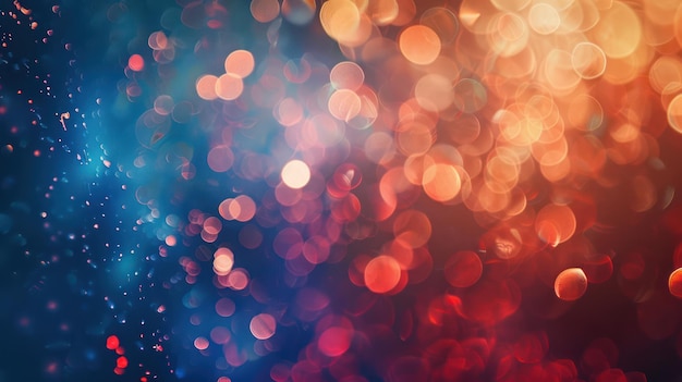 Abstract bokeh lights with vibrant colors