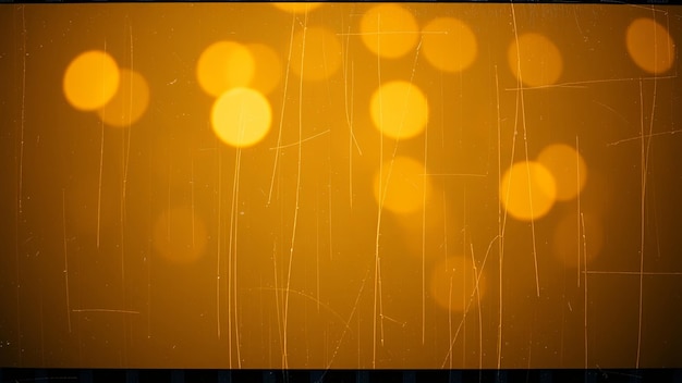 Photo abstract bokeh lights with vintage film texture