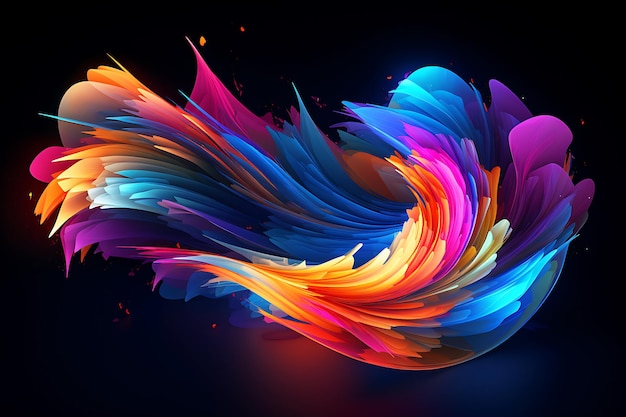 Abstract bright background with color gradients