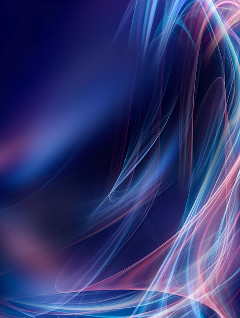 Abstract bright background with shining neon lines