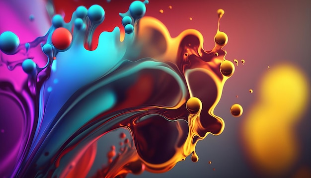 Abstract bright color background Generative AI