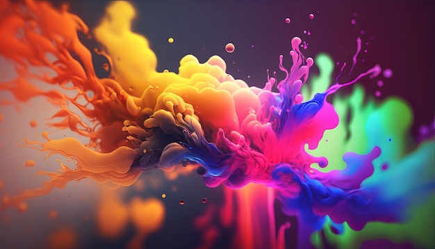 Abstract bright color background Generative AI