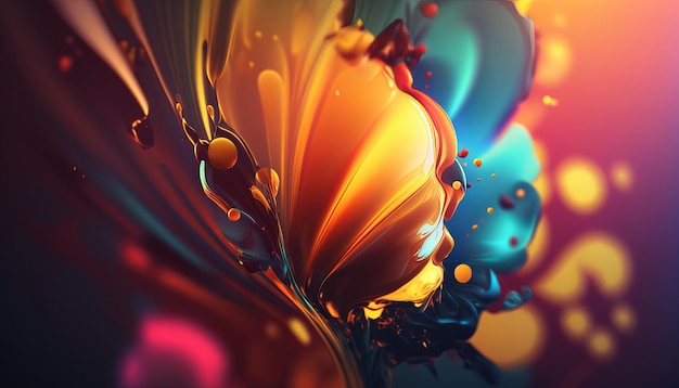 Abstract bright color background Generative AI