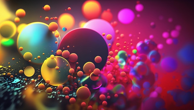 Abstract bright color background Generative AI