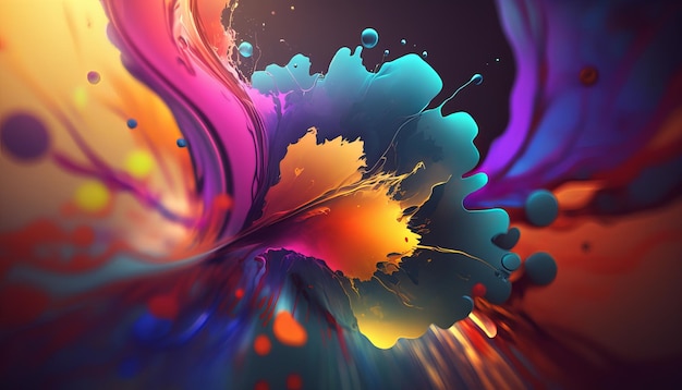 Abstract bright color background Generative AI