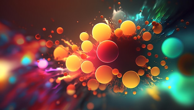 Abstract bright color background Generative AI