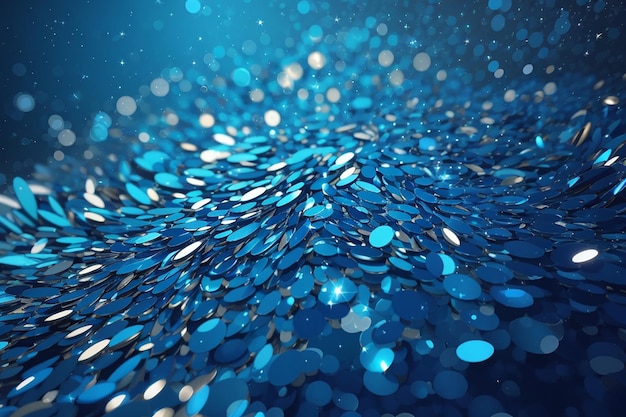 Abstract bright glitter blue background elegant illustration