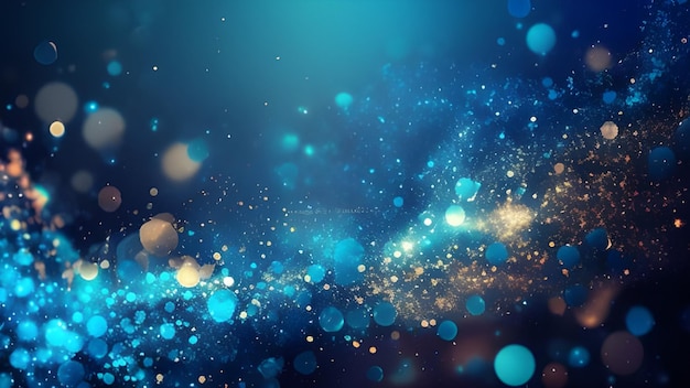 Abstract bright glitter blue background