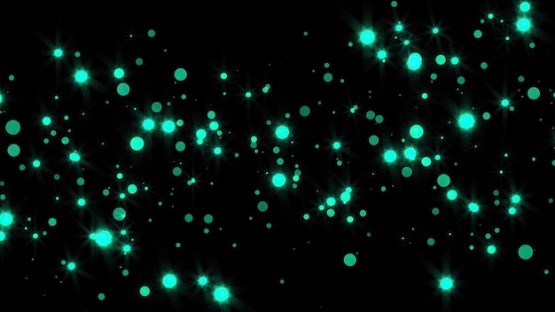 Abstract bright glitter particles in space computer generated abstract background 3D rendering