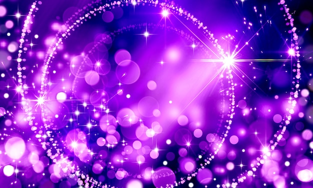 abstract   bright glowing festive purple bokeh background for birthday or party