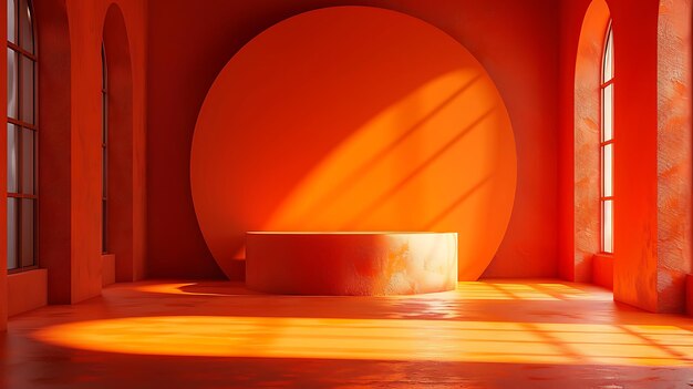 Abstract bright orange background