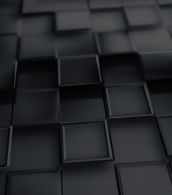 Abstract business background with black squares