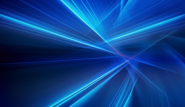 Abstract business background with smooth blue lines