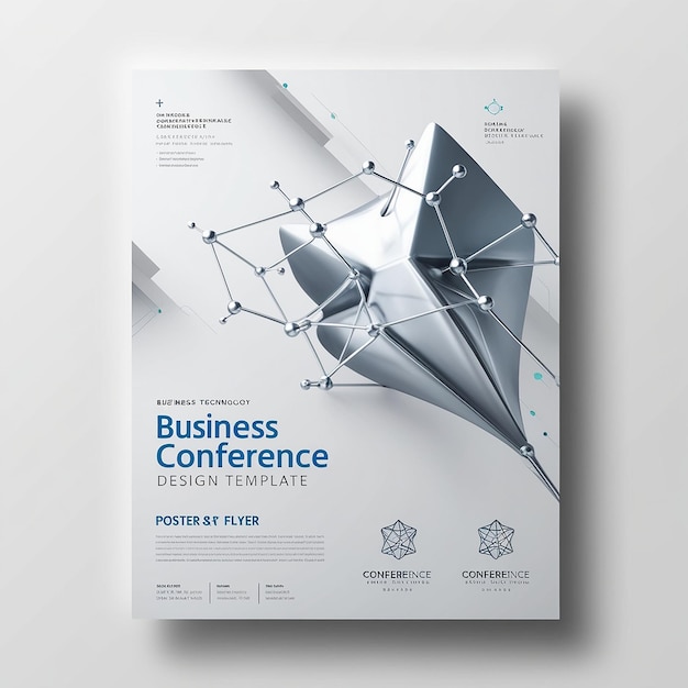 Abstract business conference design template science Flyer poster business background digital corporate design