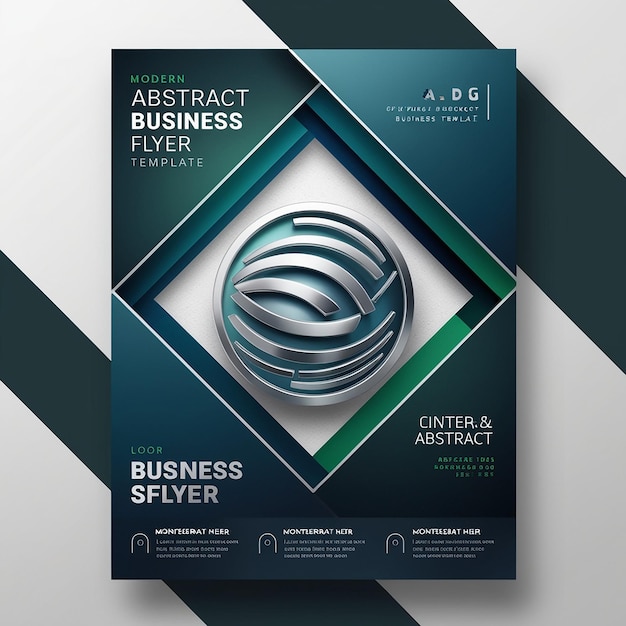 Abstract business flyer template