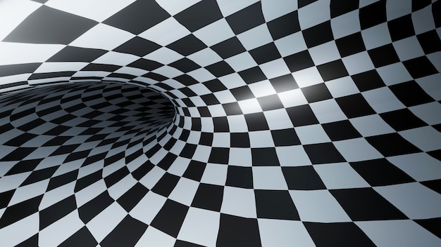 Abstract checkered background.3d rendering