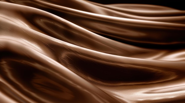 Photo abstract chocolate swirls a luxurious texture