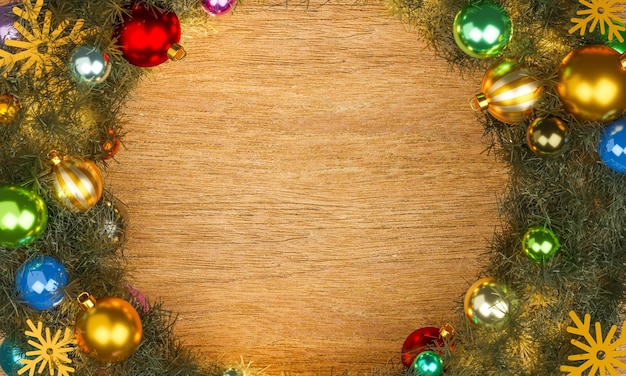 Abstract Christmas festival Background Christmas wallpaper top view 3d Render rendering