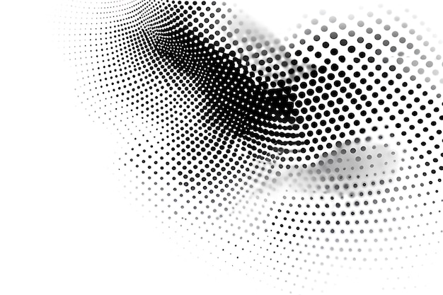 Photo abstract circle dotted halftone design