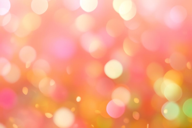 Abstract circular bokeh background Colorful defocused lights