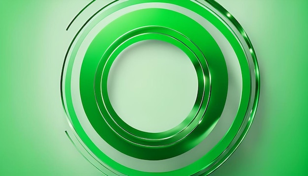 Abstract circular green background