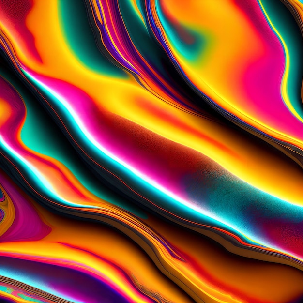 Abstract close up colorful fluid liquid cosmetic generative art by AI