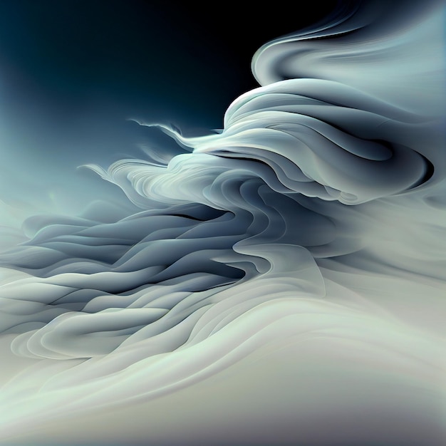 Abstract Cloud in Motion