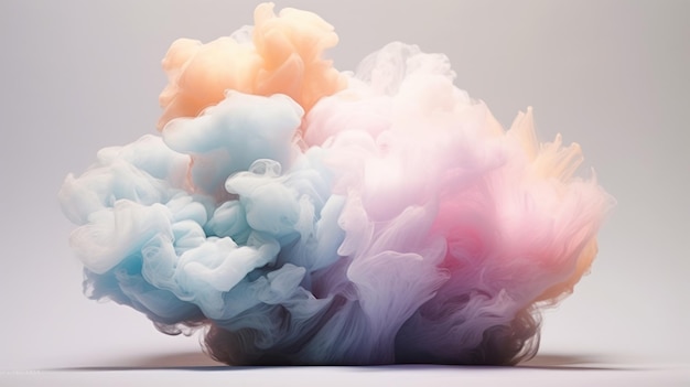 Photo abstract cloud of pastel colors