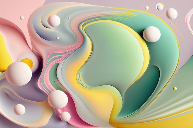 Abstract color background with soft shapes liquid An abstract wallpaper liquid Color design background Gradient colorful abstract background luxury abstract for a mobile screen concept 3d render