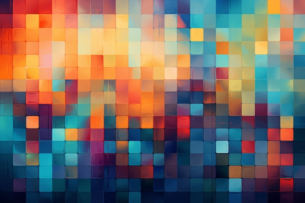 Photo abstract color grid