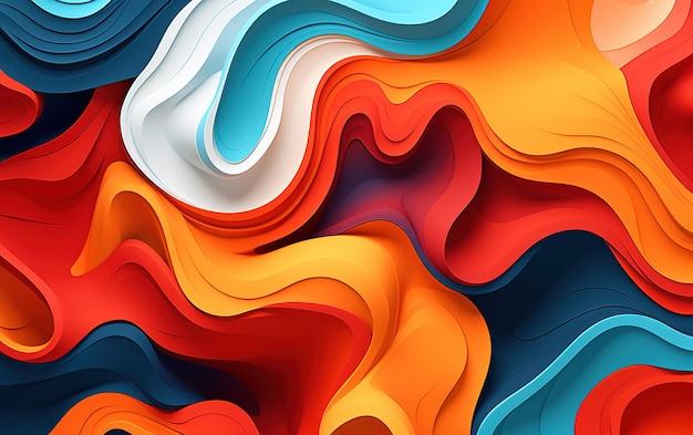 Abstract Color Palette Inspiring Weavy Background Designs