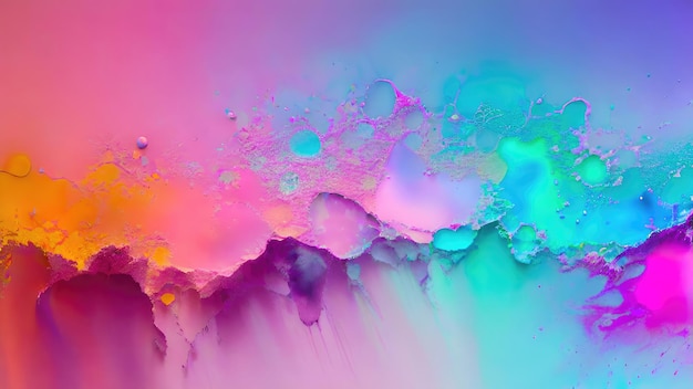 Abstract color splash exploding colorful pigments particles artistic concept background