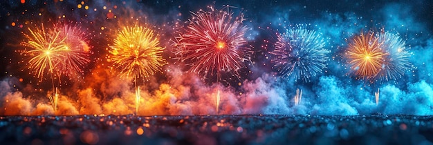 Abstract Colored Real Firework Background Big Background HD Illustrations