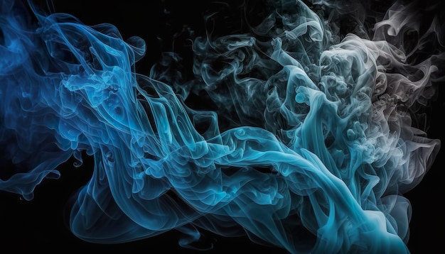 Abstract colored smoke on a dark background smoky vape colored background