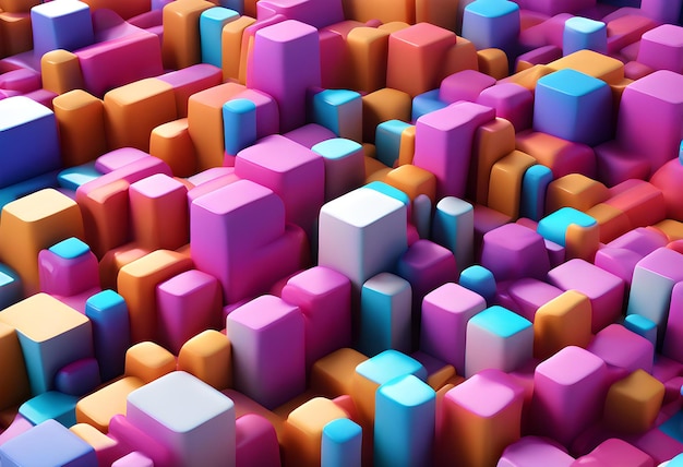 abstract colorful 3d shape