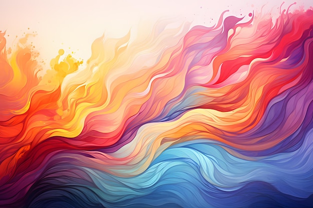 Abstract colorful background Digital painting