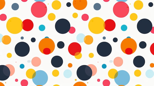 Abstract colorful background of overlapping circles