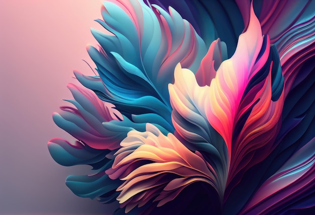 Abstract colorful background in soft pastel colors Generative AI