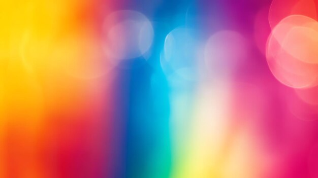 Photo abstract colorful background with blurred colorful bokeh lights