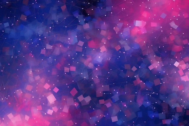 Abstract colorful background with bokeh defocused lights and stars