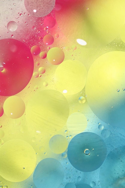 Abstract colorful background with bubbles in the water