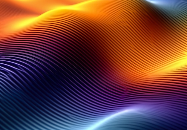 Abstract colorful background with smooth lines in motion futuristic wavy illustration