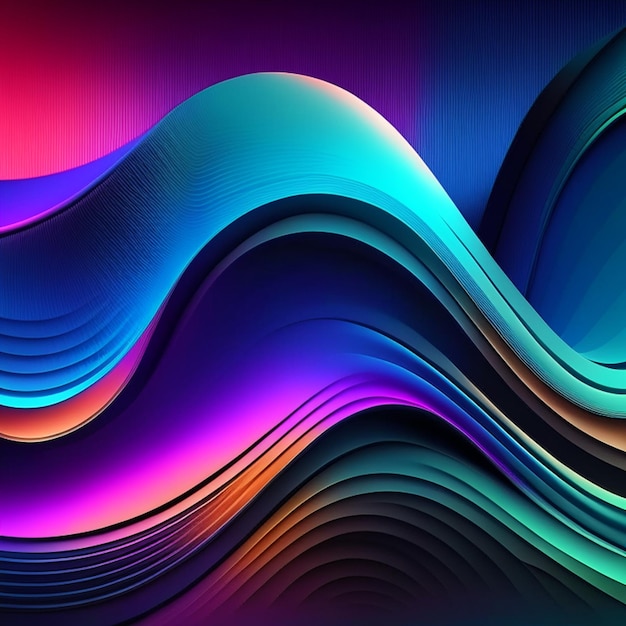 abstract colorful background with smooth lines