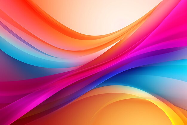 Abstract colorful background with wave lines