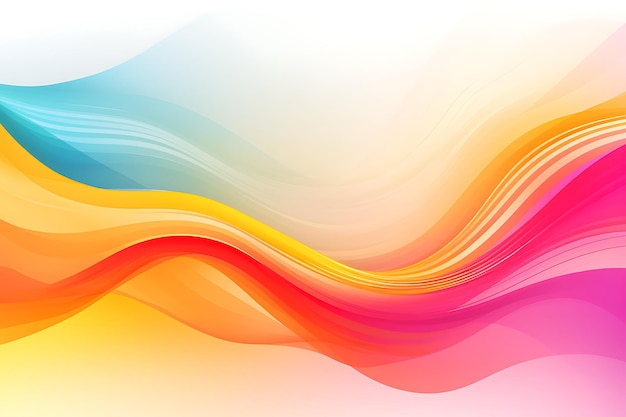 Abstract colorful background with wave lines