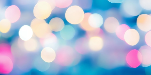 Abstract colorful bokeh background