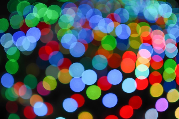 Abstract of colorful bokeh light background